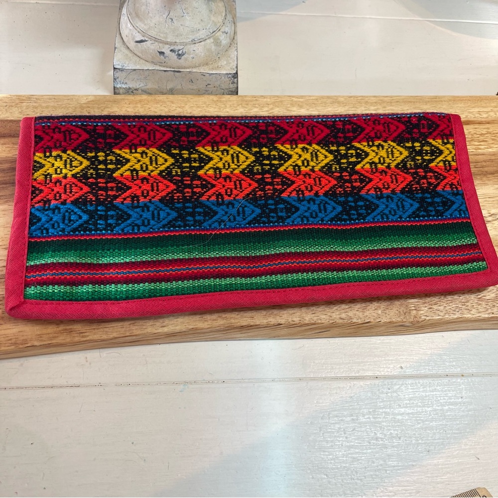 Serape Embroidered Clutch bag